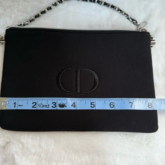 Dior Silver and Black Beauty Pouch/Clutch NIB - Picture 5 of 8